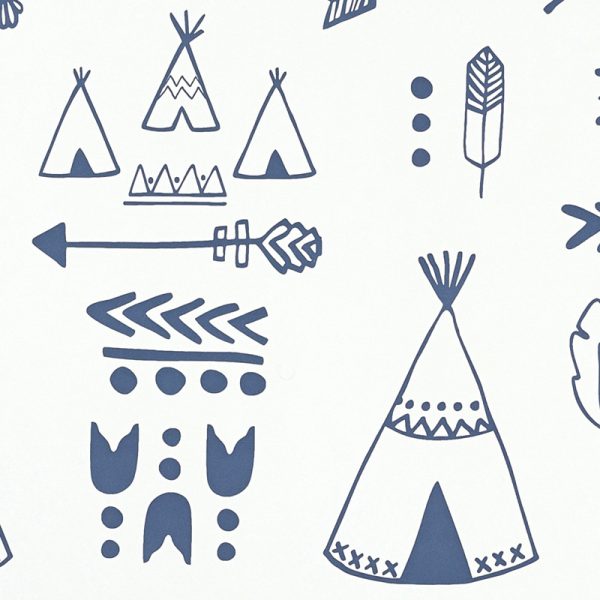 white teepees wallpaper