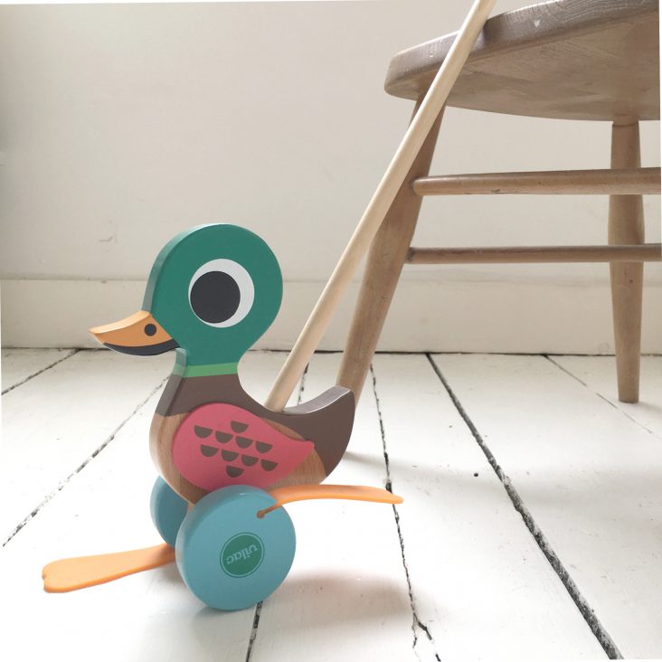 vilac wooden flip flap duck toy